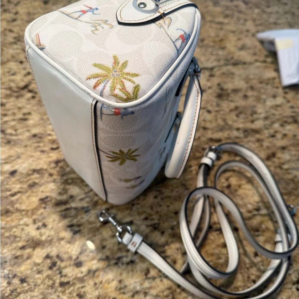 Coach Mini Rowan Satchel/Crossbody with wallet in Hula Print - Picture 12 of 14